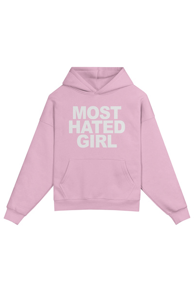 ROPE COUTURE Most Hated Girl Baskılı 3 İplik Boxy Fit Kapüşonlu Unisex Sweats...