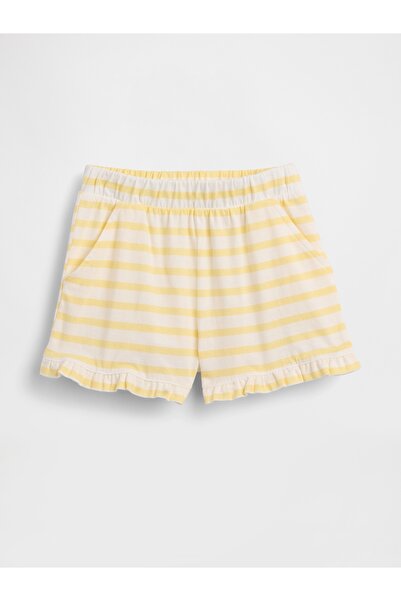 GAP Kız Bebek Sarı Mix & Match Pull-On Pull-On Fırfır Şort