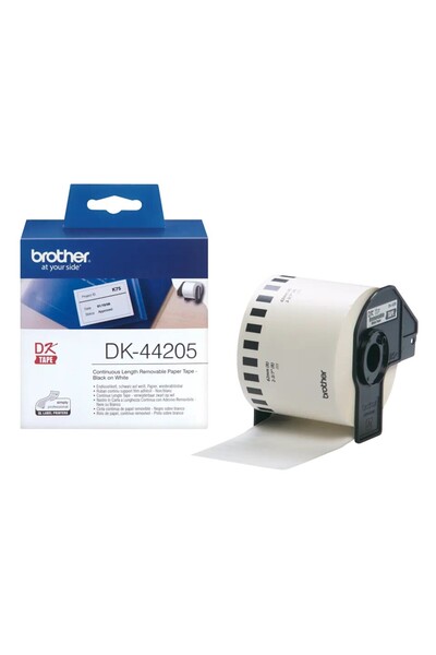 Brother Bandă continuă Hartie Original Negru pe Alb, DK44205, pentru P-TOUCH ...
