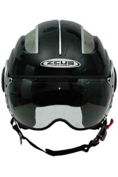 ZEUS ZS-218A Motosiklet Kaskı Açık Kask Black XS
