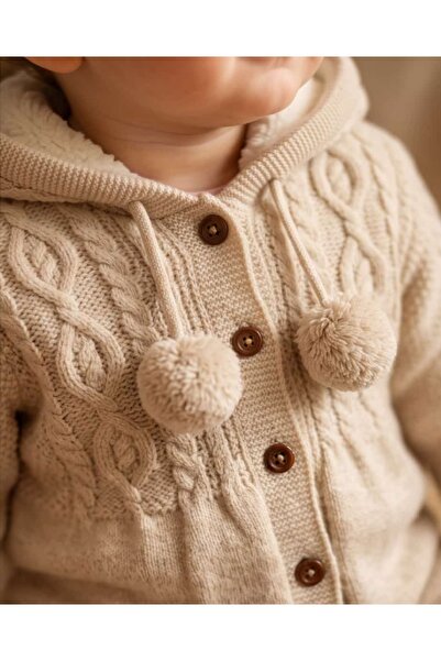 Nipperland 100% Knitwear Pompom Jumpsuit