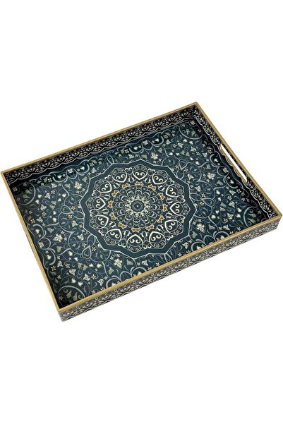 Supreouts Superouts Large Serving Tray with Handles, Rectangular Plastic Serv...