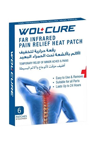 WOLAID Wolcure Far Infrared Pain Relief Heat Patch 6'S