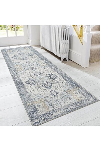 EOGILY Soft, Washable, Non-Slip, Low-Pile Vintage Style Rug for Kitchen, Laun...