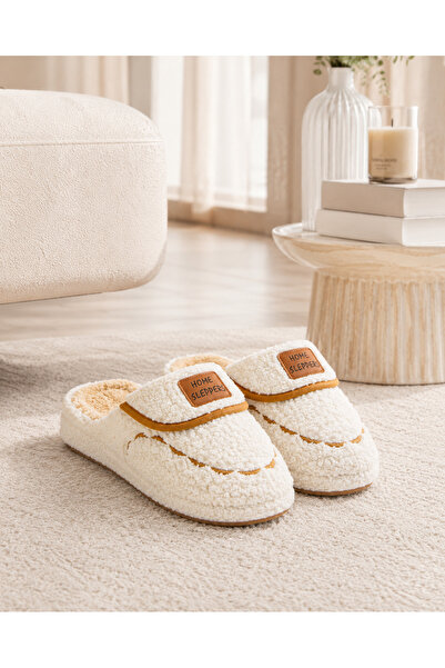 Moda Alvera Women's Winter Plush House Slippers Soft Sole Fur Inside Slippers