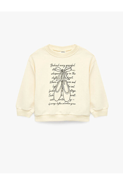 Koton Printed Long Sleeve Crew Neck Sweatshirt