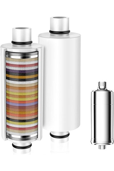 GENERAL Velsu 32-Stage Shower Filter Cartridge, Replaceable Shower Water Filt...