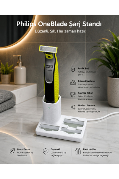 OneBlade Organizer ve Şarj Standı