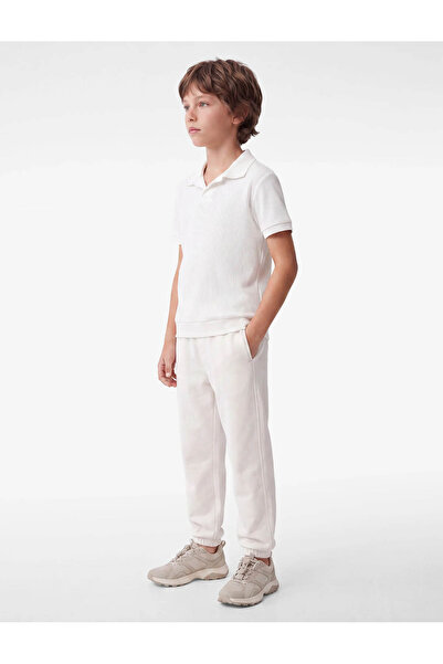 Koton Cotton Short Sleeve Basic Polo Collar School T-Shirt