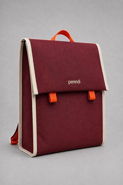 Perendi Unisex Children's Oxford Fabric School Backpack with Cover