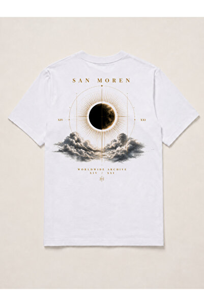 Oversize Fit Beyaz Unisex T-Shirt 002