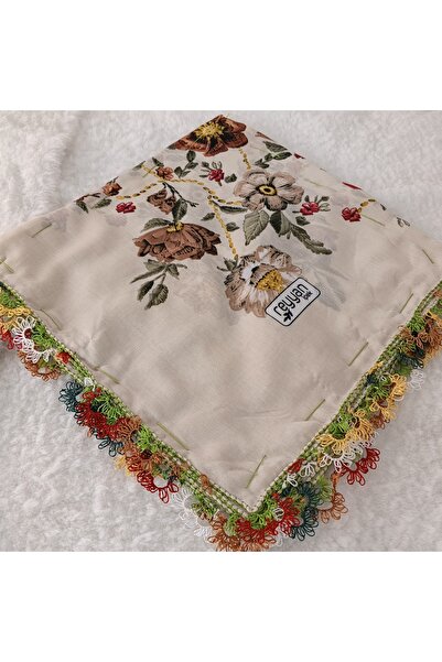 REYHAN Handmade Needlework Writing, Scarf, Yemeni, Mevlit Cover, Head Cover, ...