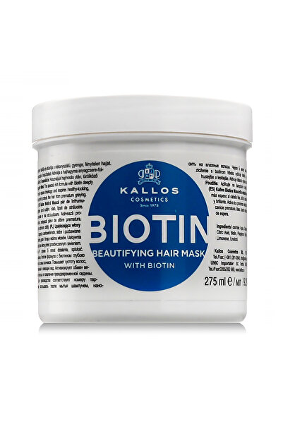 Kallos Cosmetics Κάλλος Μάσκα Μαλλιών Βιοτίνης 275 ml