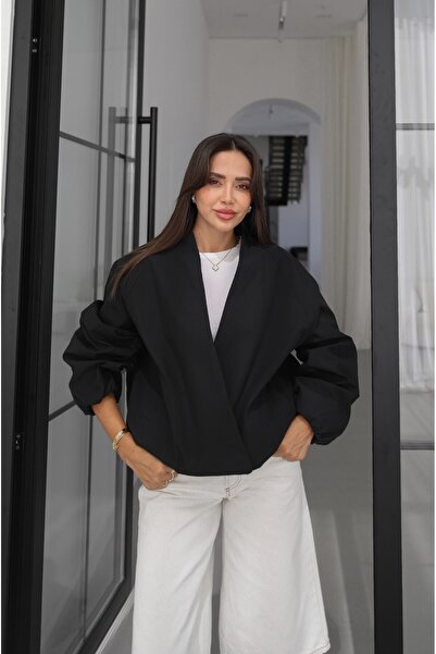 Havoş Black Clifford Double-Breasted Jacket