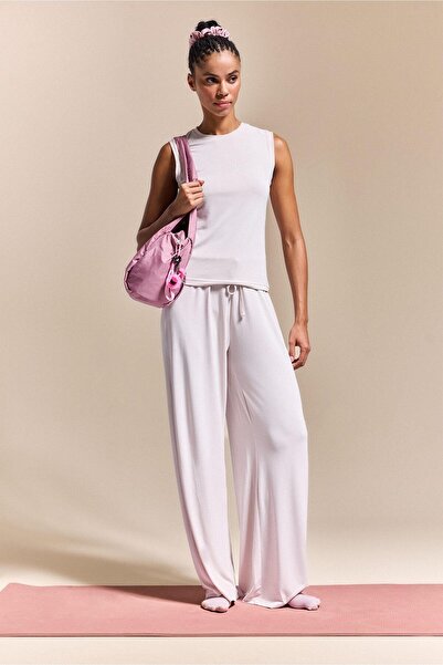 DeFacto Ultra Soft Wide Leg Standard Leg Standard Length Modal Sportsman Ligh...
