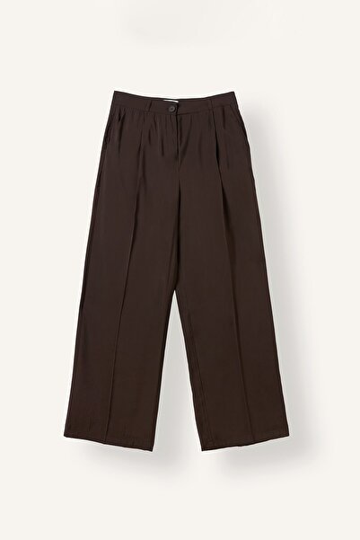DeFacto Wide Leg High Waist Flowy Pants with Pockets I5523Ax26Au