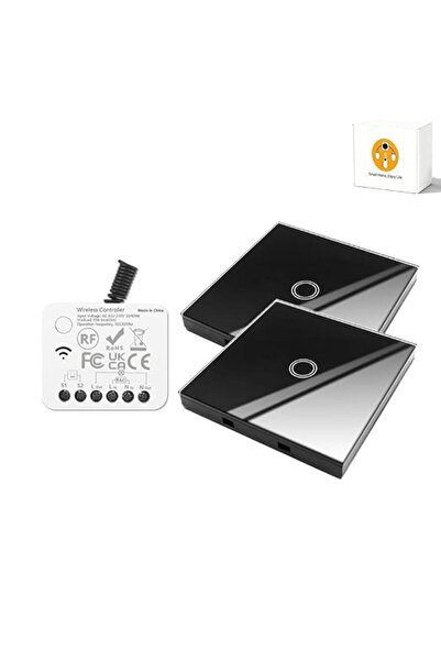 GENERAL مفتاح اضاءة ذكي لاسلكي يعمل باللمس بتردد 433MHz من اوفرتيوا - لوحة من...