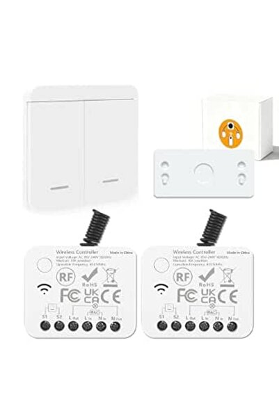 GENERAL Rf433 Wireless Light Switch, Staircase Safety Switch and 10A Receiver...