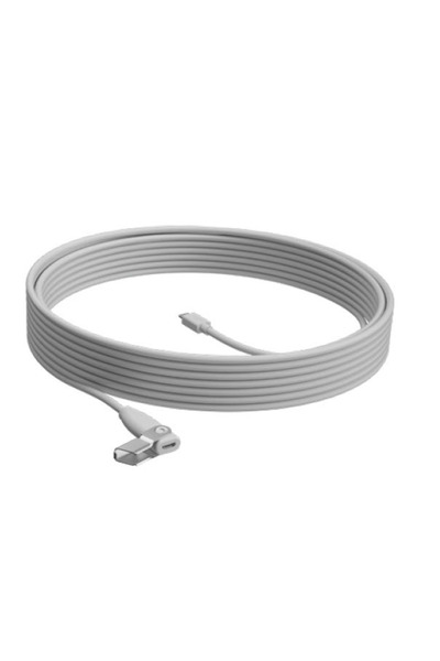 logitech EXTENTION CABLE for Rally Mic Pod WHITE 10M - WW, "952-000047" (timb...