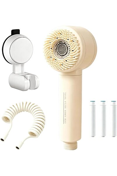 GENERAL High Pressure Filter Shower Head One-Key Stop Water Four Modes with D...