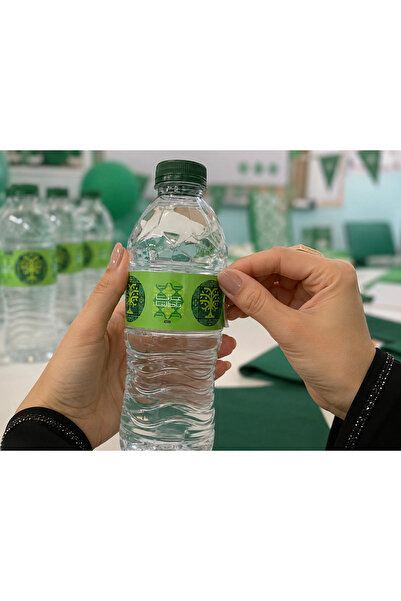 Generic Green Saudi National Day Water Bottle Stickers – A4 Sheet of 6