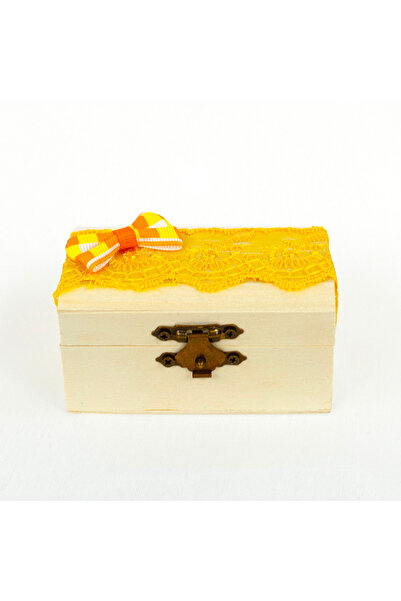 LoreBebe First Wooden Strand Box, "Innocent's Bow" model, Yellow color, brand ®