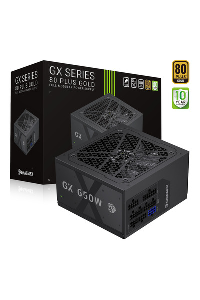 GAMEMAX GX 650GF Power Supply, 650 W, 80 PLUS Gold, Fully Modular