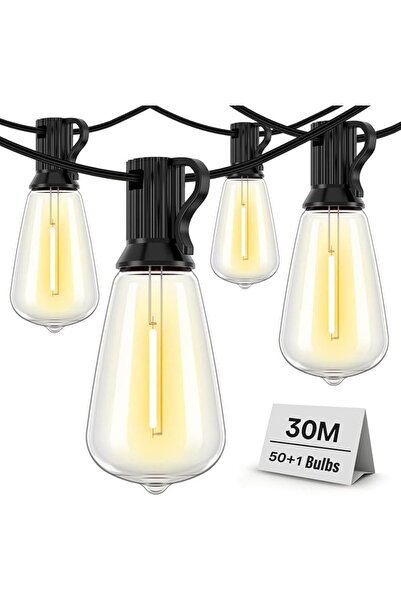 GENERAL Outdoor Waterproof Garden String Lights with Connector Cable for Roof...