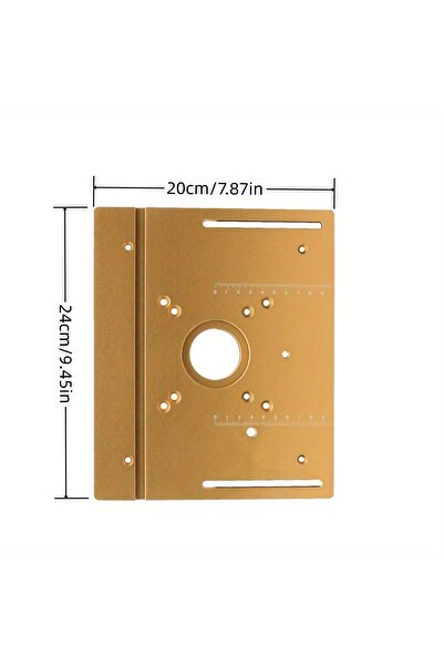 choice2 Single Plate Multifunctional Aluminium Router Table Insert Plate Wood...