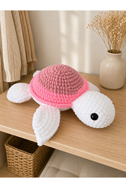 Pembe Amigurumi Kaplumbağa