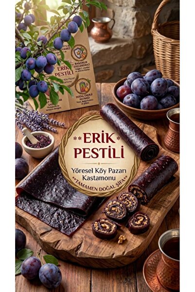 ŞİFAZADE YÖRESEL KÖY PAZARI Kastamonu Yöresel Doğal Mor Erik Pestili,Katkısız...