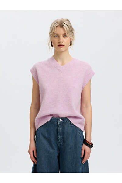 SELECTED Strickweste Wollmix