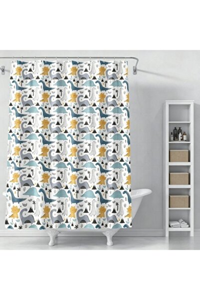 idei EVA shower curtain with Printed 180×180 cm, waterproof bathroom curtain ...