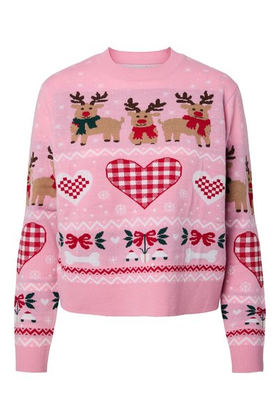 PIECES Χριστουγεννιάτικο πουλόβερ PCJOLLY XMAS