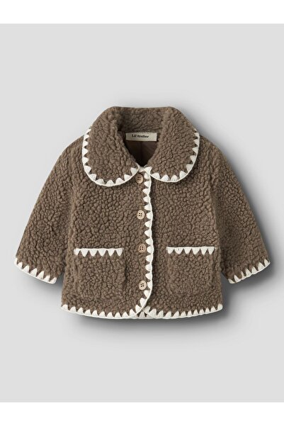 Lil' Atelier Baby Geacă teddy brodată