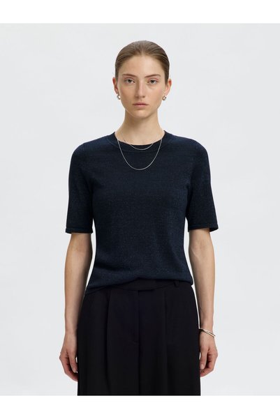 SELECTED Top tricotat cu sclipici
