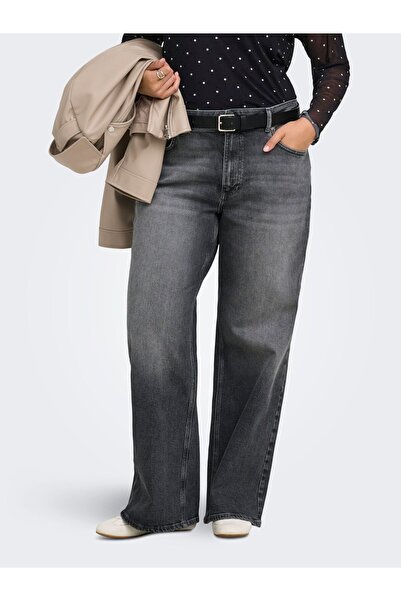 Only Carmakoma Jeans mit weitem Bein CARJUICY Hohe Taille Weiter Beinschnitt ...