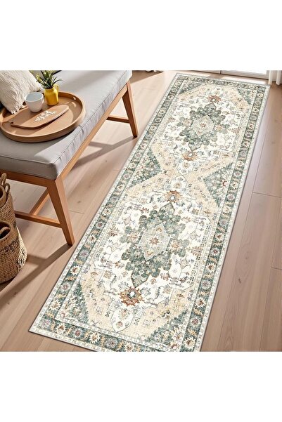 Supreouts Supreouts Rectangular Carpet, Polyester Beige/Brown, Runner, Machin...