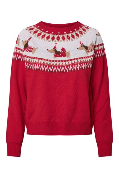 PIECES Χριστουγεννιάτικο πουλόβερ PCJOLLY XMAS