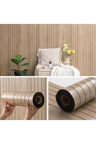 GENERAL 3D Thickened Wood Grain 3D Soundproof Wall Panels Self-Adhesive Pvc P...
