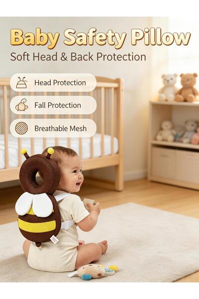 Generic Baby Head Protection Backpack, Cute Anti-Falling Head Protector Infan...
