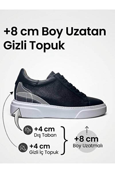 ALZA 8 cm Height Increasing Hidden Heel - Premium Quality Genuine Leather Men...