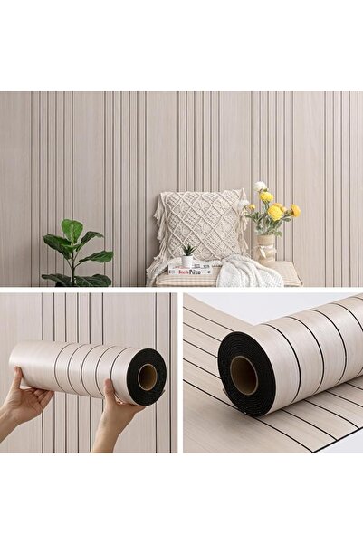 GENERAL 3D Thickened Wood Grain 3D Soundproof Wall Panels Self-Adhesive Pvc P...