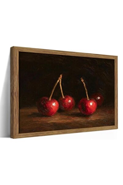 ALAYRA International Signtouch Vintage Cherry Rustic Fruit Still Life Wall Ar...