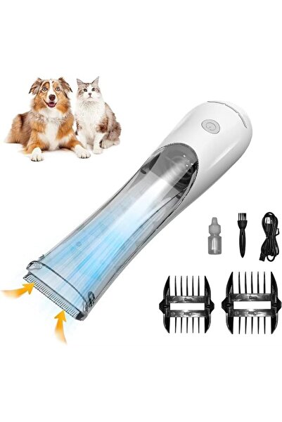 TERRIFI 2-in-1 Portable Pet Hair Trimmer Set with Strong Suction, Pet Groomin...