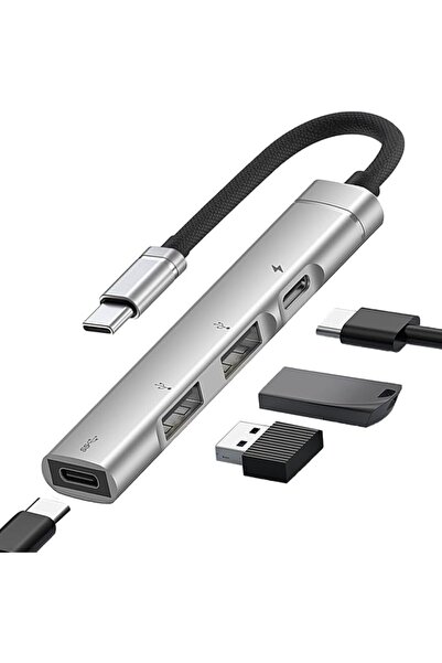 SYOSI موزع USB C بـ4 منافذ، شحن سريع بي دي 100 واط، محول نقل البيانات والصوت ...