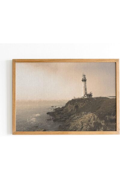 ALAYRA International Signtouch Vintage Lighthouse Wall Art Outer Frame 40x60 cm