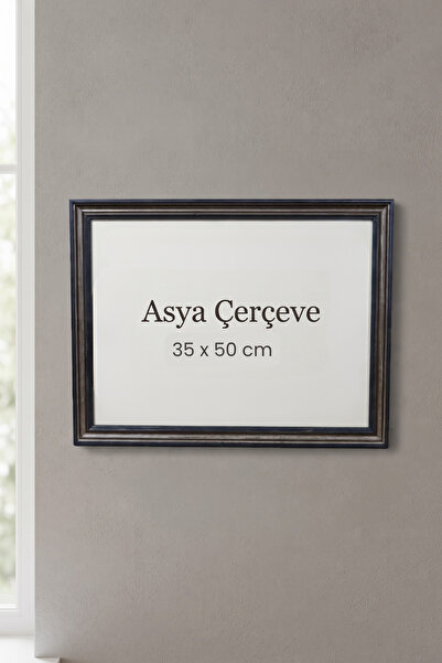 Asya Çerçeve 35 x 50 cm Londra Model Antik Desenli Camlı Oda Mutfak Salon Kor...
