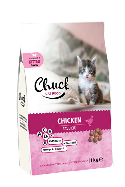 1 kg Tavuk Etli Kuru Yavru Kedi Maması