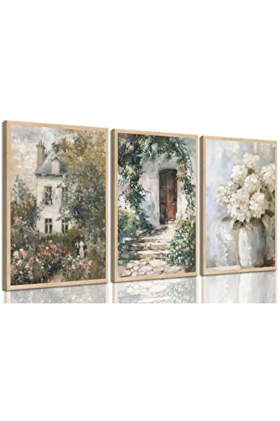 ALAYRA International Signtouch Rose Garden Antique Botanical Wall Art 3-Piece...